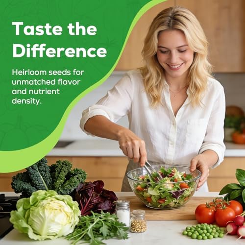 30 Vegetable Seeds Variety Pack, 17240+ Non-GMO Heirloom Seeds for Planting Vegetables and Fruits in Individual Seed Packets, Home Garden Seeds for Hydroponic, Indoor and Outdoors Gardening - Image 5