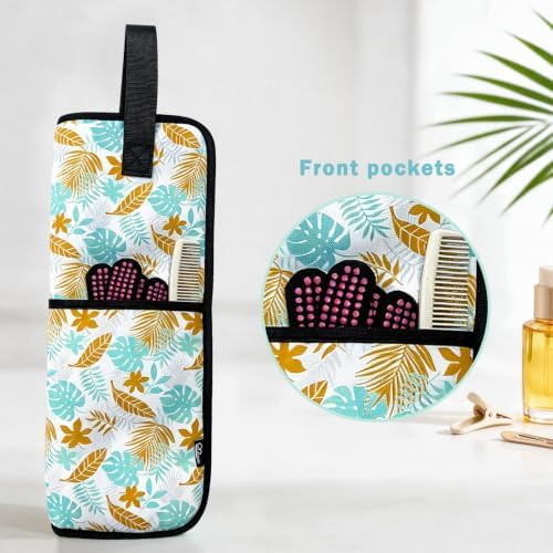 WK IEASON Curling Iron Travel Case Heat Resistant Hair Tools Travel Bag - Image 4