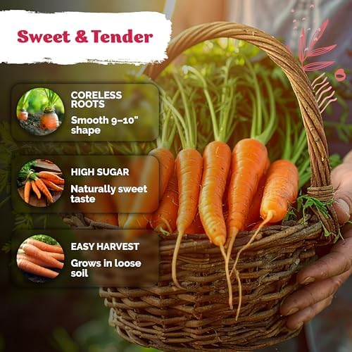 3,100 Tendersweet Carrot Heirloom Vegetable Seeds, Daucus Carota - Image 4