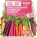 1,000 Rainbow Carrot Heirloom Vegetable Seeds for Planting, Daucus Carota by KVITER