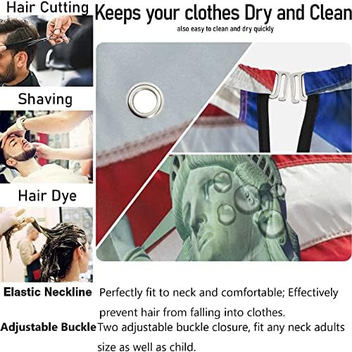 Barber Capes Polyester Hair Cutting Salon Cape with Snaps Beard Bib Hairdresser Gown Stylist Cape For Men Women - Image 5