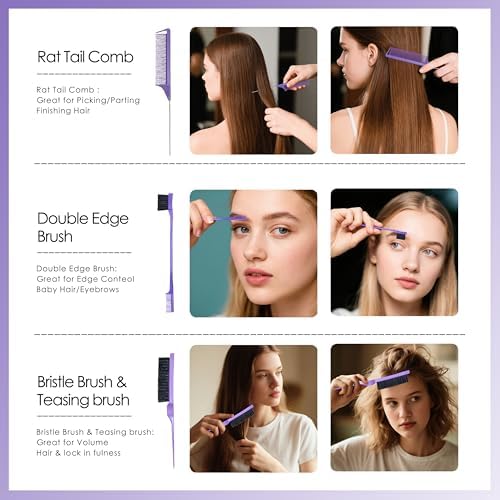 3 Pack Curl Defining and Detangling Brushes，Detangling and Styling Tool - Image 5