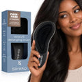 Detangler Brush, Curly Hair Brush for Women, Men & Kids - Wet & Dry Detangling Hair Brush for Curly, Thick, Fine & Wavy Hair - Anti-Breakage Wave Brush, Pain-Free Hairbrush, Onix Matte by Slinkko