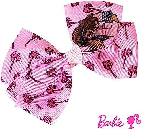 Luv Her Barbie Kids Bows - Hair Accessories Gift Set - Princess Hair Bows - 7 Pcs 4 Inch Bundle - Hair Bows for Girls - Barbie Hair clip - Alligator Clip - Ages 3 + - Image 4