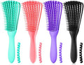Detangling Hair Brush for Afro America/African Hair Textured 3a to 4c, Knots Detangler Scalp Massage Comb for Women (3 pcs, Purple) by Unknown