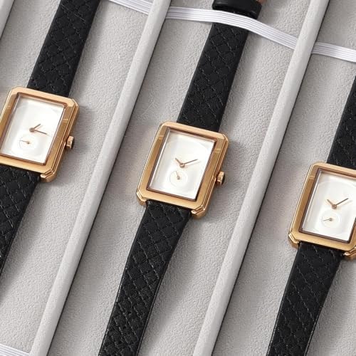 6 Slot Watch Tray, Watch Organizer for Drawer & Dresser White - Image 3