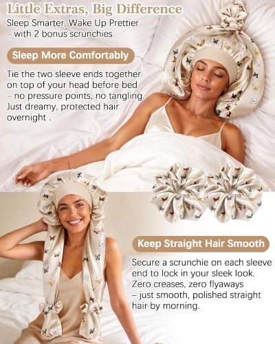 Double Layer Satin Bonnet Unisex Pantyhose Bonnet Sleep Cap - Image 6