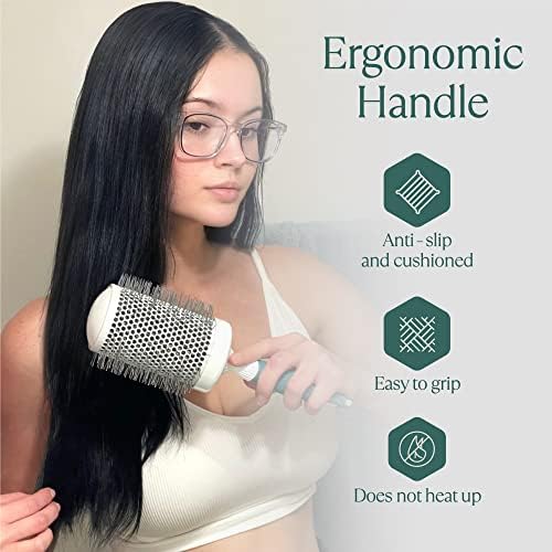 Round Brush Set for Blow Drying and Styling - Ceramic Ionic Thermal Brushes, Wet Hair Brush Bundle with Travel Bag for Women and Men - Image 5