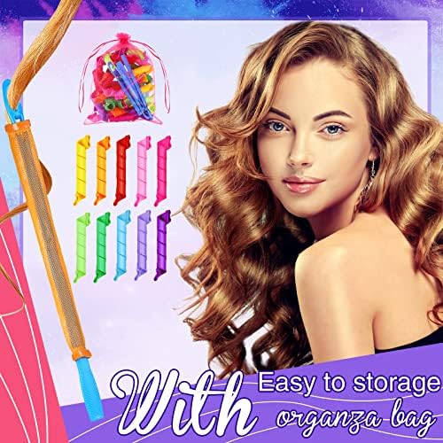 40 Pcs Heatless Spiral Curlers Kit No Heat Curlers Tools for Women - Image 5