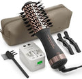 Dual Voltage Blow Dryer Brush Travel Hair Dryer Brush in One, 110-240V by Olaermoso