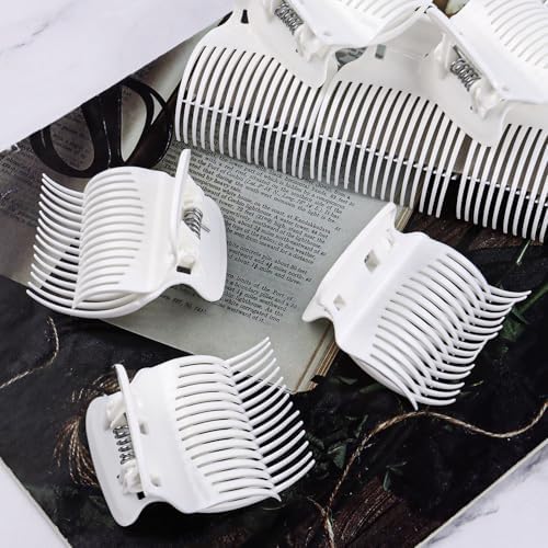 20 Pcs Hot Roller Clips for Hair, Curler Claw Clip for Women Hair Section Styling (White, 2inch) - Image 7