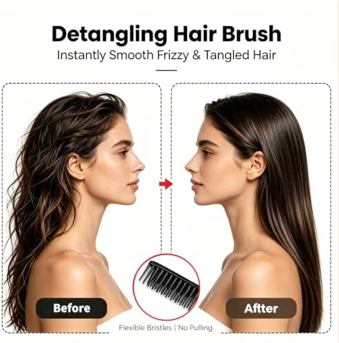 3 Row Comb for Natural Hair, 4PCS Three Row Comb Styling Comb for Curly Hair Natural Hair Detangling, Defining and Separating Curls - Image 5