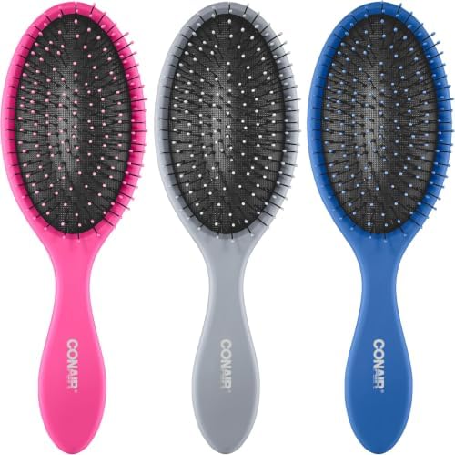 Conair Detangling Hair Brush | Assorted Colors | 3pk, Pack of 8 by conair