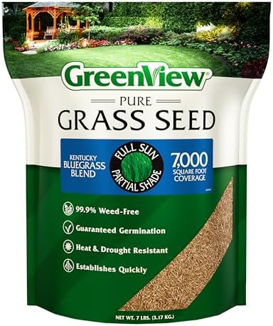 GreenView Pure Grass Seed Kentucky Bluegrass Blend, 7 lb. Bag by GreenView