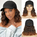 HANYUDIE Hat Wig for Women Wig Cap with Curly Hair Extensions Hat with Hair Wave Adjustable Baseball Cap Wigs by HANYUDIE