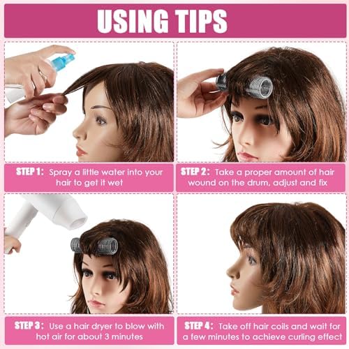WILLBOND 4 Pcs Aluminum Thermal Hair Rollers for Women, 4.1 X 1.2 Inch - Image 3