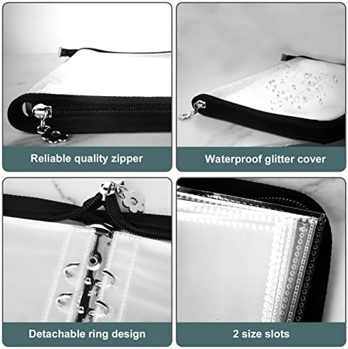 Travel Jewelry Organizer Transparent Jewelry Storage Book Set Black - Image 3