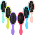 Nuenen 6 Pcs Wet Detangling Hair Brush, Dry Soft Bristle, Bright Colors by Nuenen