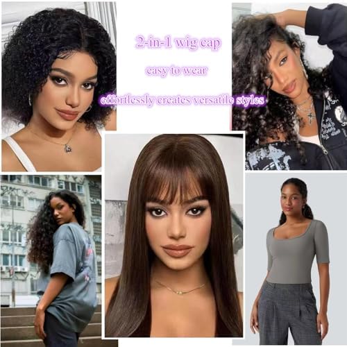 Xiushumyi Lace Wig Cap for Women,Non-Slip Grip Cap Make Your Wigs Glue Free,Wig Caps with Built-in Adjustable Velvet Band for Keeping Wigs in Place(Brown,M) - Image 6