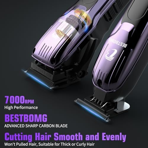 BESTBOMG® Hair Clippers for Men, Clipper, Trimmer & Shaver Set, BS-808C - Image 2