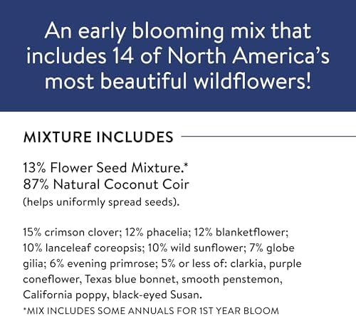 Burpee American Wild Wildflower Seeds | 25,000 Bulk Seeds, Multi, 1 Bag | 13 Varieties of Non-GMO Flower Seeds | Covers 1,000 Sq. Ft. | Grown in the USA - Image 6