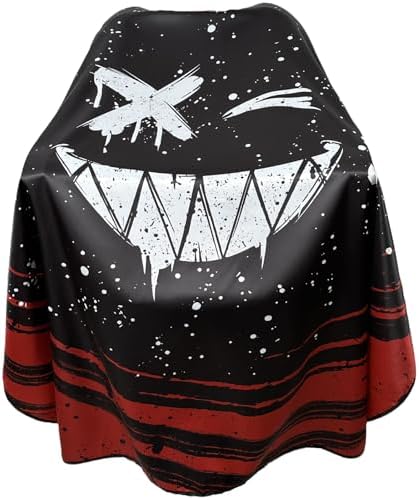 Barber Capes for Men Hair Cutting Capes with Snaps Salon Capes for Stylists Waterproof Hairdresser Gown Cape- 63”× 56”(Black) by Unknown