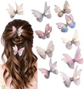 Purple Hair Decoration Butterfly Clip-Moving Butterfly Hair Clips for Girls (Purple-10PCS) by CIXVOEMK