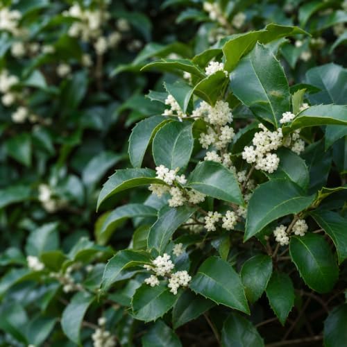 Fragrant Tea Olive | 30 Live Plants | Osmanthus fragrans | Evergreen Flowering Shrub for Privacy Hedges | Fragrant Plants for Landscape Borders by FloridaFoliage