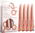 FRAMAR Pink Hair Clips For Styling, Metal Clips For Hair – 4 Pack Rose Gold by FRAMAR