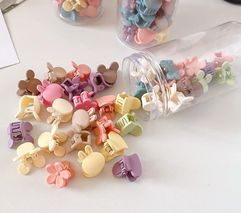 50 PCS Mini Claw Clips Small Hair Clips,Barrettes Hair Accessories Colorful Cute Hair Accessories for Women - Image 2