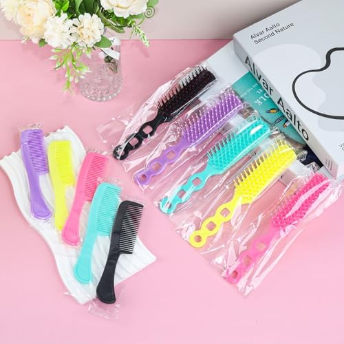 100 Hair Brush and Combs Bulk Individually Wrapped Disposable Hair Combs - Image 3