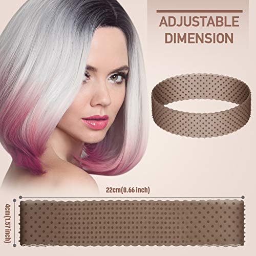 WILLBOND 2 Pcs Silicone Wig Grip Band, Black, M - Image 2