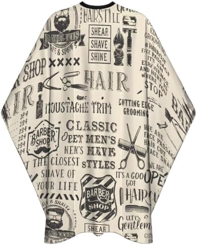 Barber Cape for Men, Professional Hair Cutting Cape for Salon Use by Unknown
