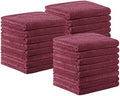 Arkwright Bleach Resistant Salon Towels 24 Pack – Microfiber Hair Towels, Soft, Absorbent, Quick Dry, Lint Free Spa & Barber Towels for Hair Stylist, Nail Salon & Esthetician, 16 x 27, Burgundy by Arkwright