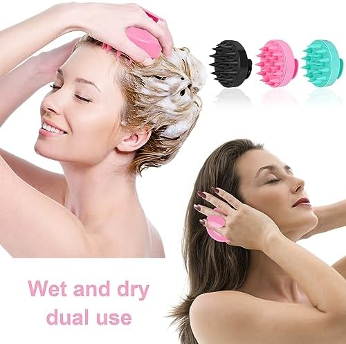 Oligei Scalp Massager 3 Pack, Shampoo Brush, Hair Scrubber for Exfoliation, Soft Silicone Brush for Hair Growth and Dandruff Removal - Image 6