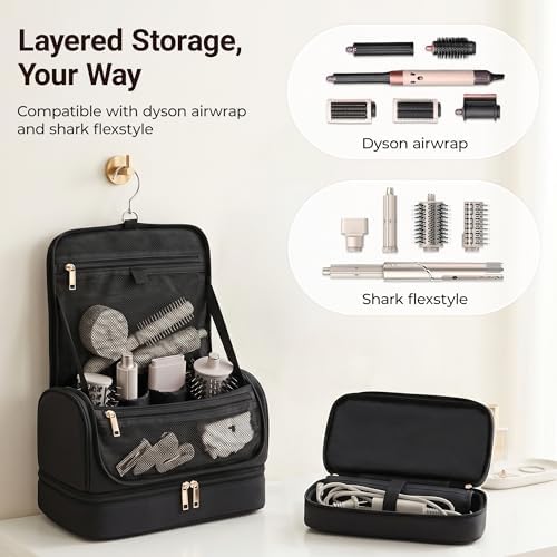 Hair Tool Organizer for Dyson Airwrap and Shark, Black - Image 2