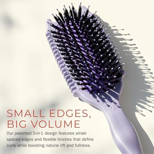 Bounce Curl Volume EdgeLift Brush, 5-In-1 Styling Tool Defined Curls Purple - Image 2