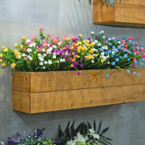 WILLBOND 12 Bundles UV Resistant Faux Flowers, Lovely Color - Image 6