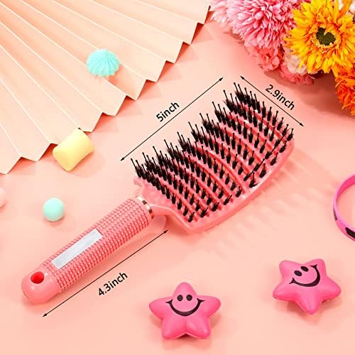 Cunhill 6 Pack Detangling Brush Bulk Boar Bristle Hair Brushes - Image 6