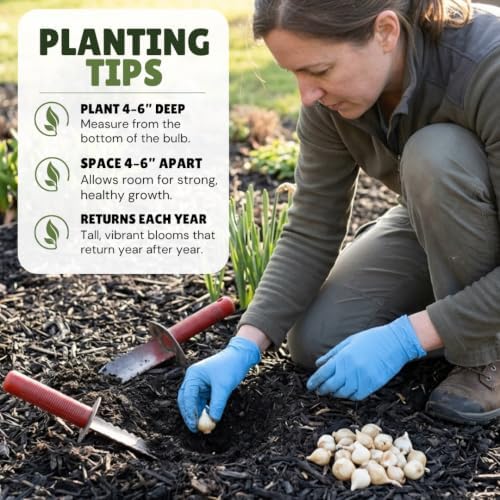 50 Allium Caeruleum Bulbs – Blue Globe Flowers for Mass Planting - Image 7