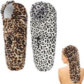 2 Pcs Large Shower Cap for Braids, Extra Long Shower Cap for Women Long Hair & Locs, Waterproof Hair Bonnets for Dreadlocks Drawstring Bath Caps for Women & Men (Leopard, Cow Print) by Unknown