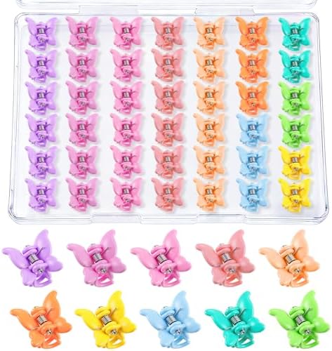 SUMAJU 80Pcs 0.6In Mini Butterfly Hair Claw Clips for Women Girls Barrettes by SUMAJU