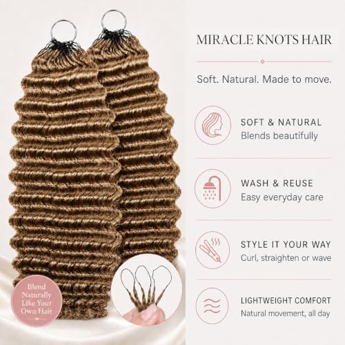 Human Crochet Hair for Black Women Feather Miracle Knots Crochet Human Hair - Image 3