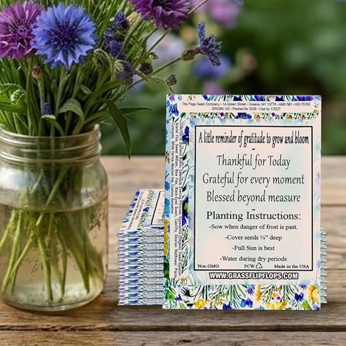 25 Wildflower Seed Packets - Thank You Gifts for Guests - Engagement Party Decorations - Wild Flower Seeds Throw and Grow Perennial Annual Mix to Attract Pollinators Bees Birds & Butterflies Non-GMO - Image 3
