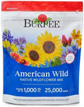 Burpee American Wild Wildflower Seeds | 25,000 Bulk Seeds, Multi, 1 Bag | 13 Varieties of Non-GMO Flower Seeds | Covers 1,000 Sq. Ft. | Grown in the USA by Burpee