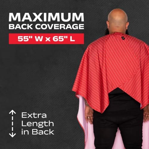 Barber Strong The Barber Cape Haircut Cover for Men, Hair Repelling and Static-Reducing Material, Water Resistant Fabric - Image 5