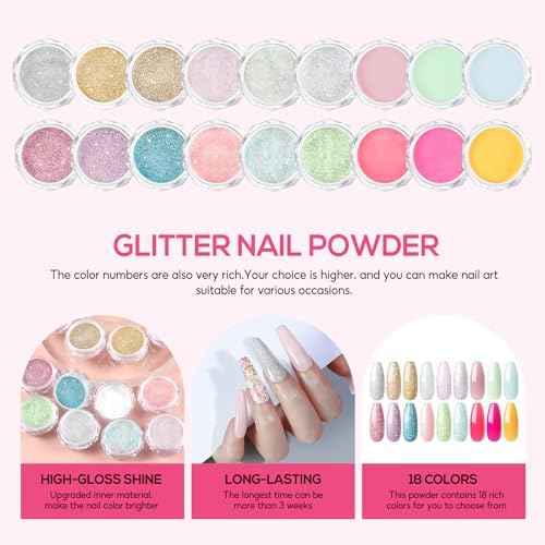 COSCELIA Acrylic Nail Kit for Beginners Long Lasting Nail Art Home Salon - Image 5