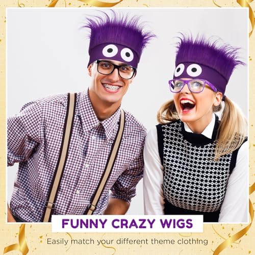 Crazy Wig Hairy Headband Hat - Image 3