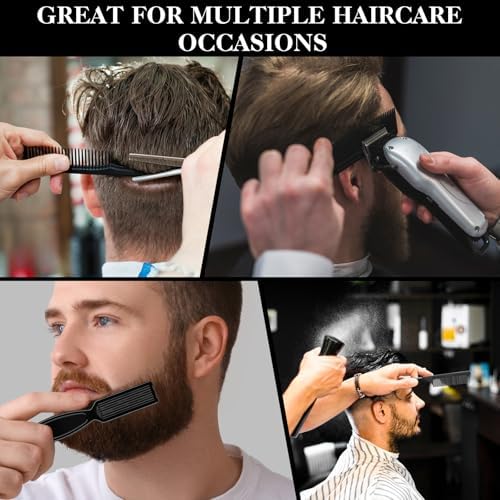 DUAIU 9Pcs Professional Barber Comb Set, Hair Cutting and Styling Tools - Image 6