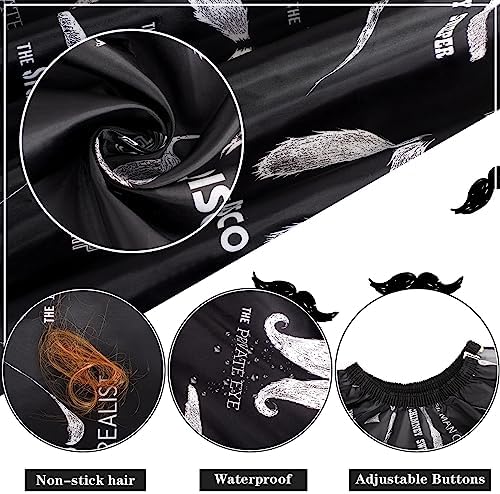 FEBSNOW Barber Cape Professional Hair Cutting Cape with Neck Duster Brush - Image 3